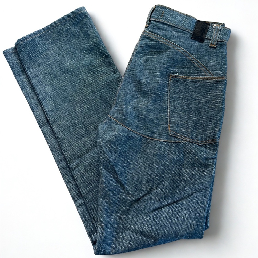 GF Ferré Italian-Made Straight Leg Jeans Size 26 / IT 40 Dark Wash Designer